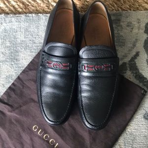Authentic Gucci Men’s leather Horsebit Moccasin 💯